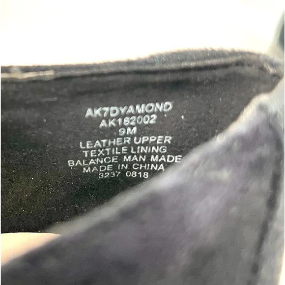 Anne Klein Shoe Size 9 Flat Loafer Black Suede Leather I-Flex AK7DYAMOND EUC - Picture 9 of 12